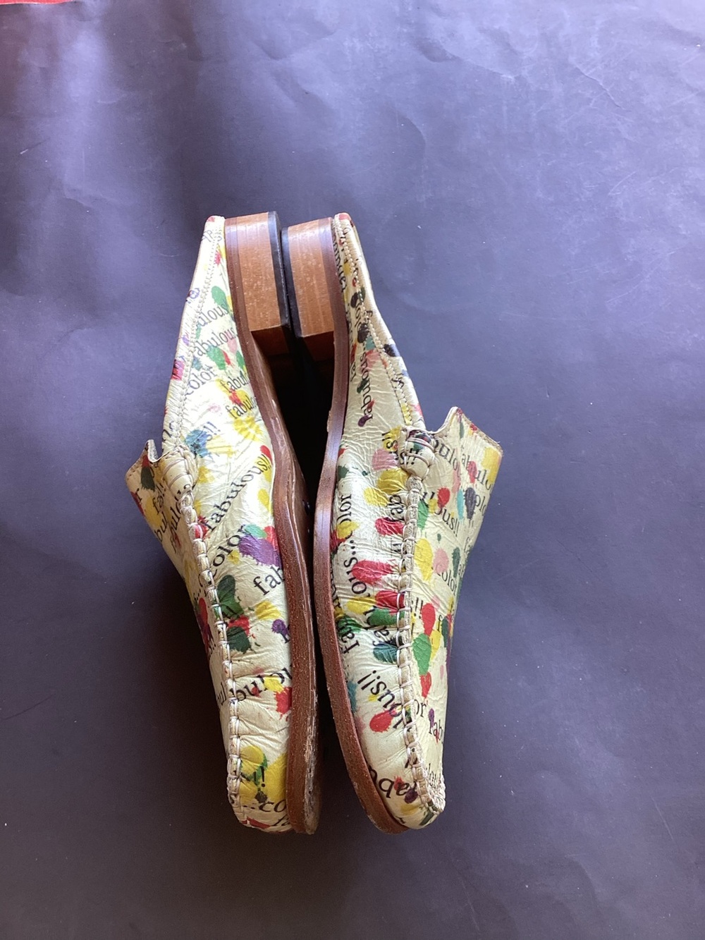 Vintage Sesto Meucci flat slides mules slippers
